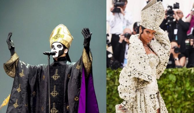 Ghost odpowiedzieli na „papieski” strój Rihanny