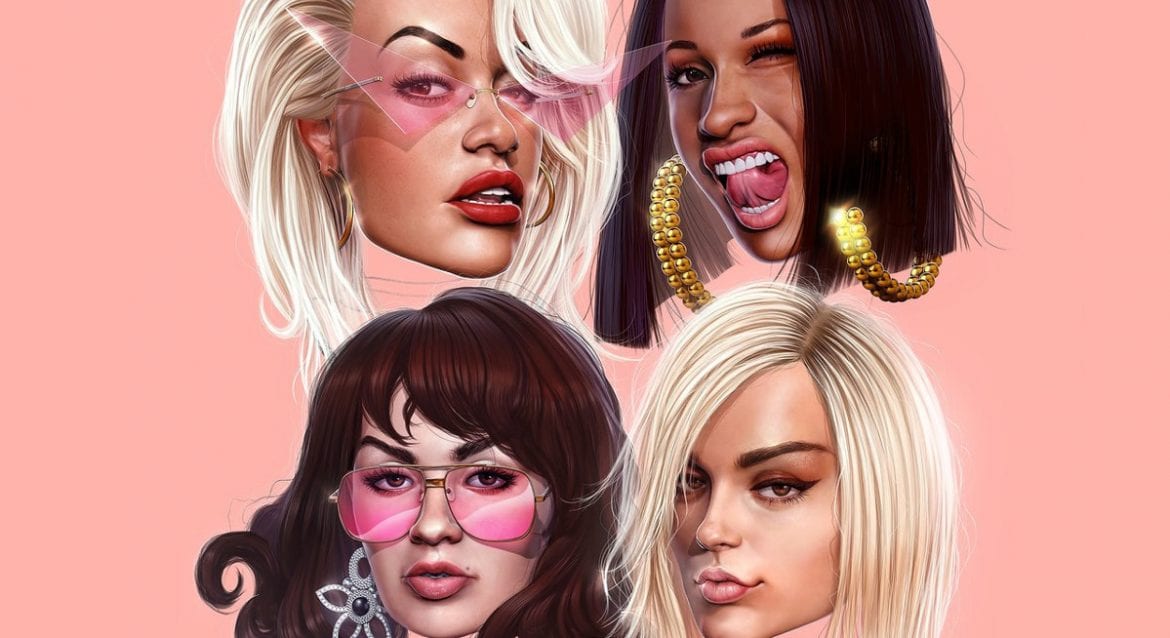Rita Ora, Cardi B, Bebe Rexha i Charli XCX w jednym utworze