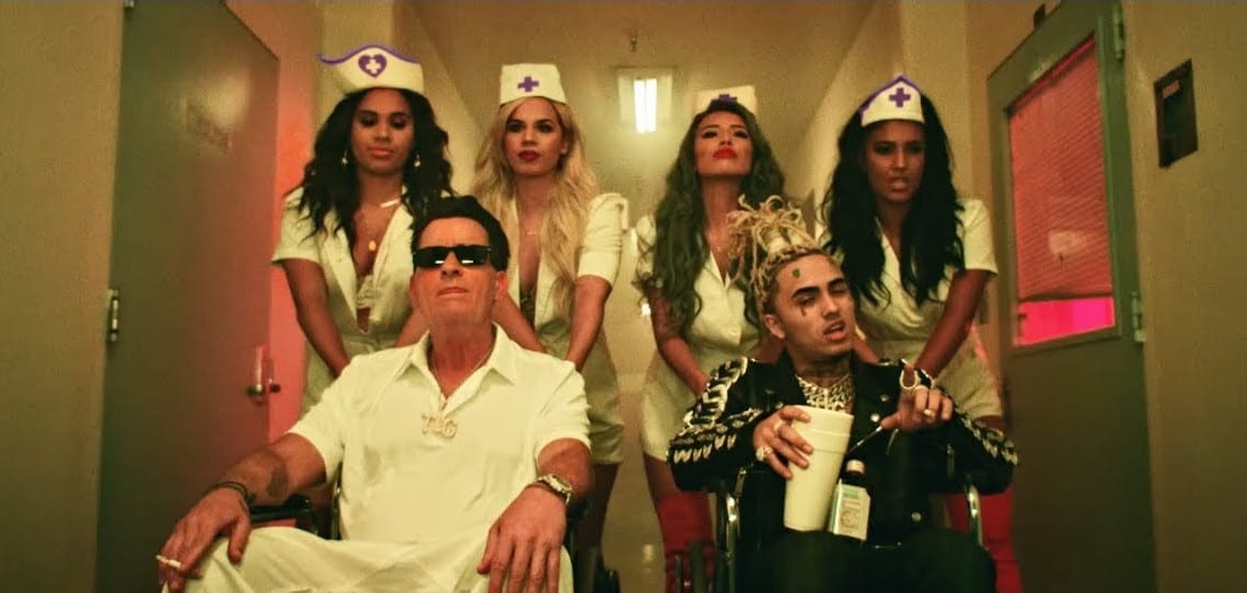 Charlie Sheen w nowym kawałku Lil Pumpa