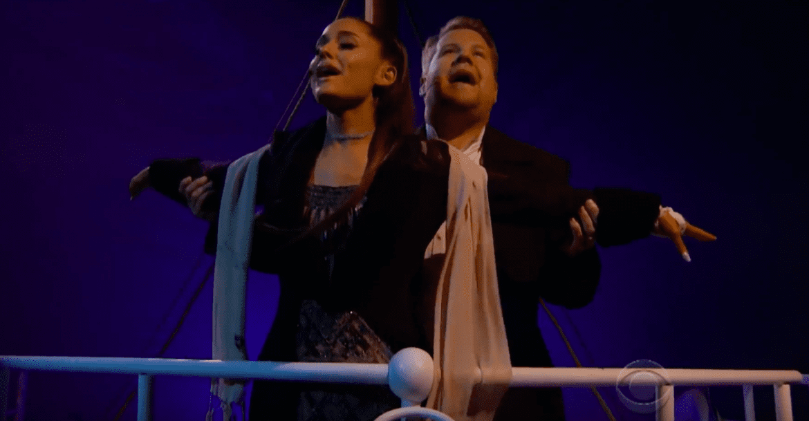 Ariana Grande daje show u Jamesa Cordena!