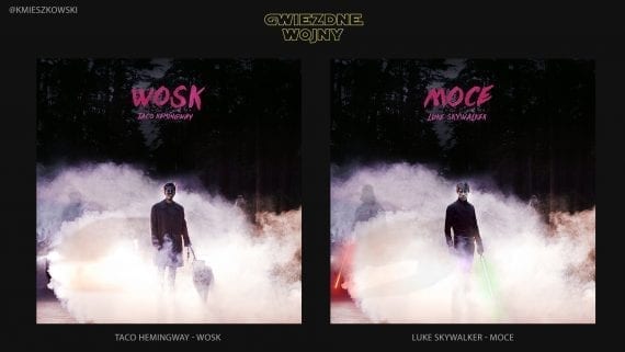 Okładki polskich płyt rapowych przeniesione do świata Star Wars Okładki polskich płyt rapowych przeniesione do świata Star Wars