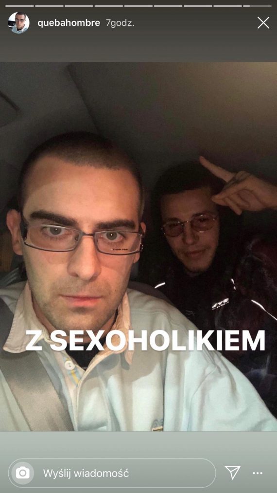 Quebo z Natalią Szroeder w walentynki u Amaro. Raper odwiedził też Vitkaca Quebo z Natalią Szroeder w walentynki u Amaro. Raper odwiedził też Vitkaca