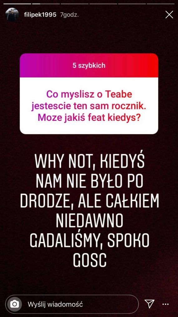 Filipek o Teabe, Szpaku, Sariusie i nadchodzących featach Filipek o Teabe, Szpaku, Sariusie i nadchodzących featach