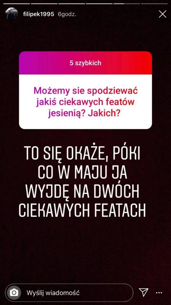 Filipek o Teabe, Szpaku, Sariusie i nadchodzących featach Filipek o Teabe, Szpaku, Sariusie i nadchodzących featach