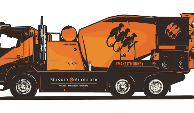 Mixer Truck Monkey Shoulder na Fest Festivalu