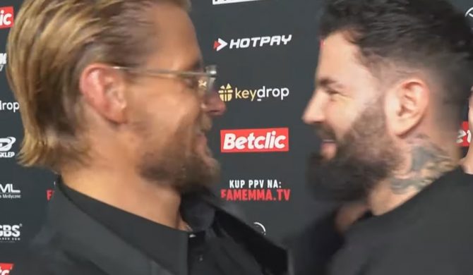 Po spięciu na konferencji Fame Fabijański i Gola spotkali się za kulisami