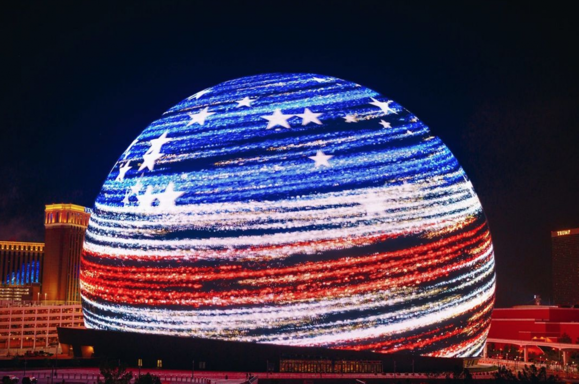 Aresztowano mężczyznę, który wspiął się na Las Vegas Sphere