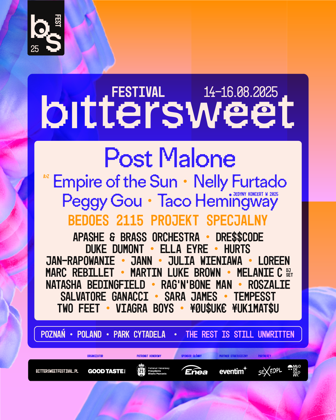 Peggy Gou, Duke Dumont, Two Feet, Viagra Boys, ¥ØU$UK€ ¥UK1MAT$U i… koniec słodko-gorzkiego oczekiwania. BitterSweet Festival zamyka główny line-up!