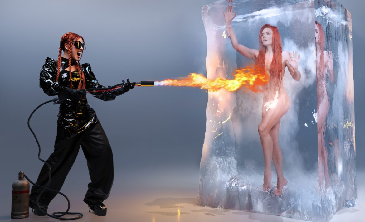 Natasza Urbańska zasypia w ogniu