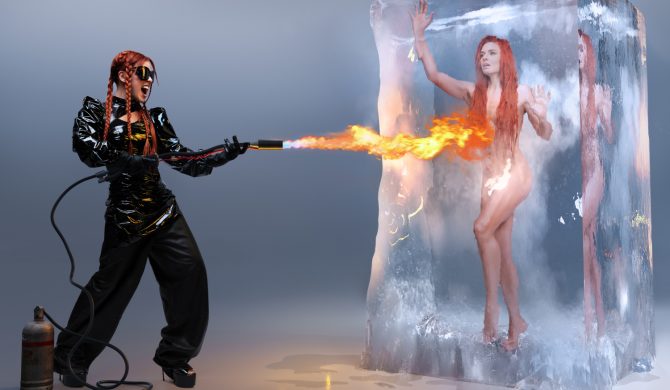 Natasza Urbańska zasypia w ogniu