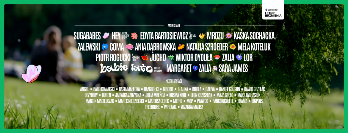 Druga scena na Santander Letnie Brzmienia? Poznaj line-up NEXT FEST Stage
