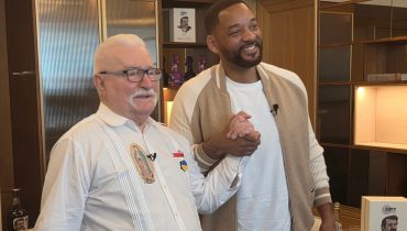Lech Wałęsa zbił piątkę z Willem Smithem