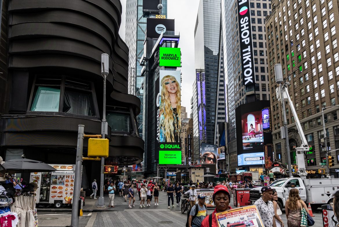 Maryla Rodowicz ambasadorką Spotify EQUAL. kona polskiej muzyki na Times Square