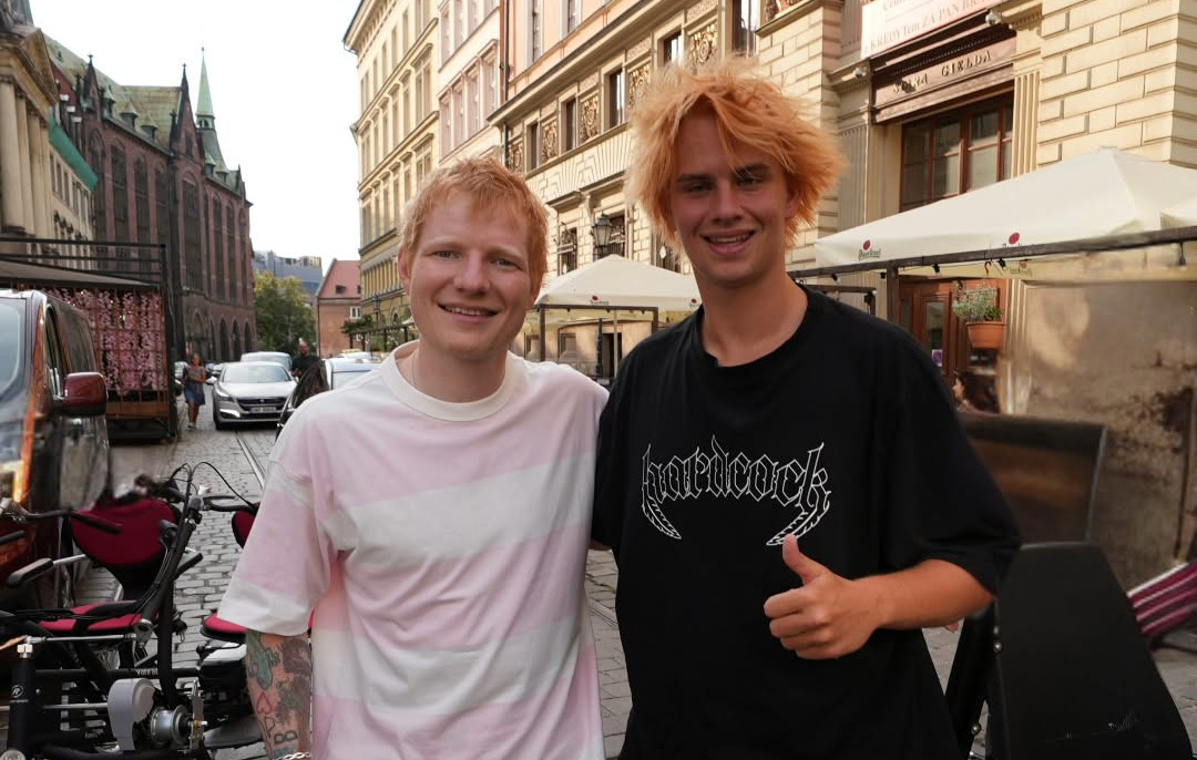 Latwogang woził Eda Sheerana po Wrocławiu. Teraz nagra z nim piosenkę?