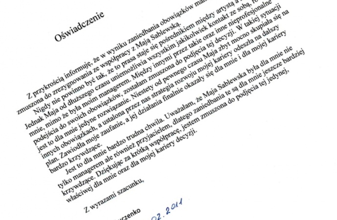 Marina Łuczenko vs Maja Sablewska – kto kogo zwalnia?