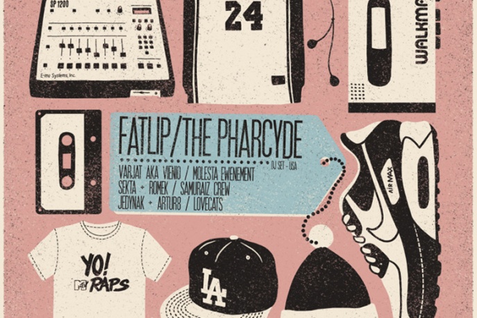 Członek Pharcyde w Warszawie