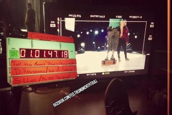 Christina Aguilera i Pitbull kręcą teledysk