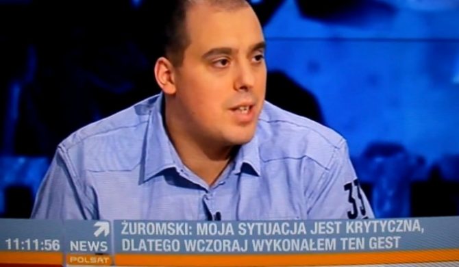 Żurom tłumaczy powody podpalenia bluzy (video)
