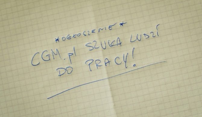 Poszukiwany, poszukiwana… ogłoszenie o pracę!
