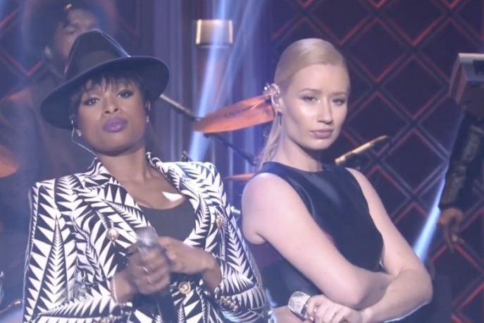 Iggy Azalea i Jennifer Hudson wystąpiły u Fallona