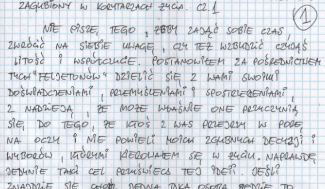 „Pogodzony z losem” – Chada pisze z zakładu karnego