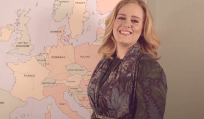 Tutaj, tutaj i tutaj – Adele wskazuje kraje, które odwiedzi w ramach trasy koncertowej