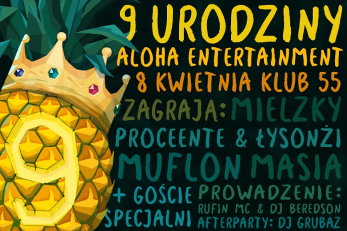 Mielzky, Proceente, Łysonżi, Masia zapraszają na urodziny Aloha Ent.